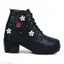 Canvas Modern Casual Latest Chunky Party Stylish Trendy Design Comfortable shoe Boot For Women High Heel Ankle Length Women Fashion Casual Shoe Partywear Outdoor Boot For Women Comfortable Extra Soft Lightweight Boot For Women/Ladies/Girls