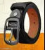 LOOPA Men Casual, Evening, Formal, Party Black Genuine Leather Belt
