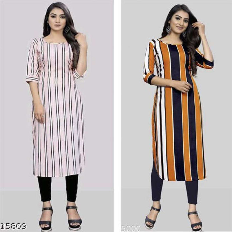 Abstract Printed Multicolor Women's Kurta