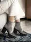 Womens & Girls Grey Stylish Velvet Ankle Boots | Amazing Style Modern Design Heels and Party Wear & Casual Wear