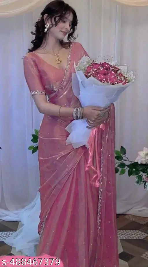 jimmy chu organza sarees designer organja sarees party wear stone saree new collection stone work sarees stone wala saree jimmy chu fabric saree sarees new collection 2024 party wear new model