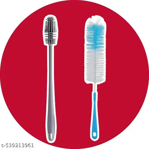 Bottle Cleaning Brush – Long Handle Bottle Brush with Durable Nylon Bristles, Flexible for Deep Cleaning of Water Bottles, Mugs, Glasses & Jars – Kitchen Cleaning Tool for Home & Travel Use