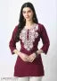 Farhaad Fashion Hub: Rayon Short Kurtis with Embroidery (XS-XXL)Kurtis For Women & Girls