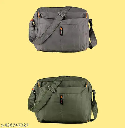 Unisex Sling Bag Combo Pack l Crossbody Polyester Messenger Bag | One Side Sling Bag For Men And Women | Side Bag | Polyster Bag | Side Bag For Daily Use l Pack Of 2