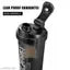 RB Shaker Water Bottle for Protein Mixes, Pre Workout Sport Water Bottle Blender with Powder Containers Kit ( Black )