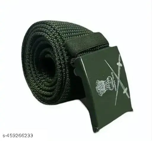 Green Indian army Belt NCC Belt CRPF Belt Uniform Belt for Boys Belt for Men