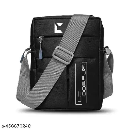 Nylon Sling Bag for Men and Women for travel with inner Pocket and Adjustable Strap, Utility Storage Side bag