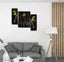 Art Set Of 3 Ganesha Wall MDF Painting For Living Room 12x20