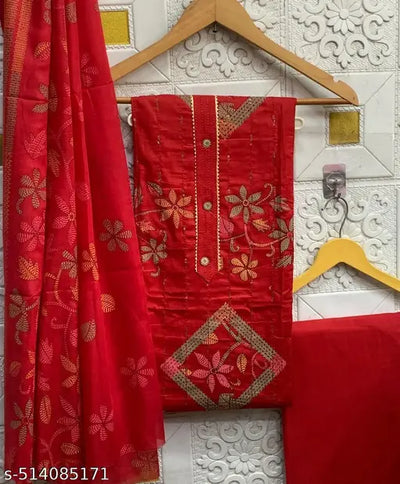 BD24x7 Pure Cotton With Beautiful Print Work Dress Material