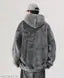 Men's Autumn and Winter Polar Fleece Solid Color Pocket Loose Casual Hooded Sweatshirt