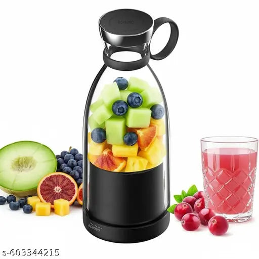 SURVILEX Portable Electric USB Juicer Blender Bottle – Rechargeable Handheld Fruit Juic & Smoothie Maker | Mini Travel Shake Machine for Home, Gym & Office Use